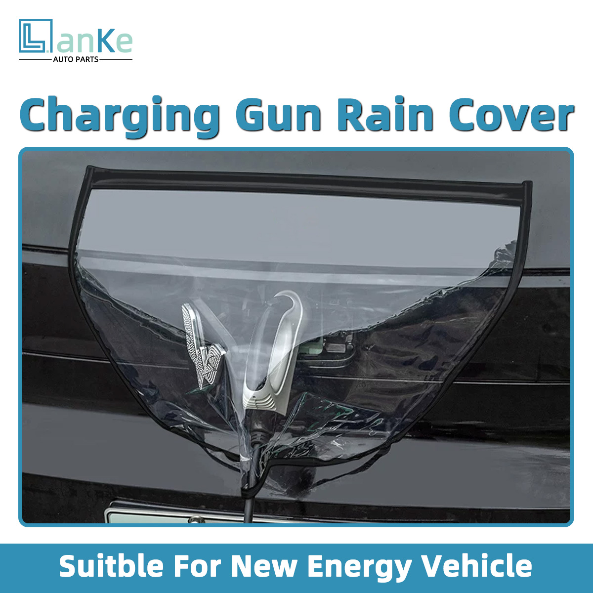 Car Accessories For Winter - Lanke Magnetische Auto Oplaadpoort Regenhoes, Geschikt