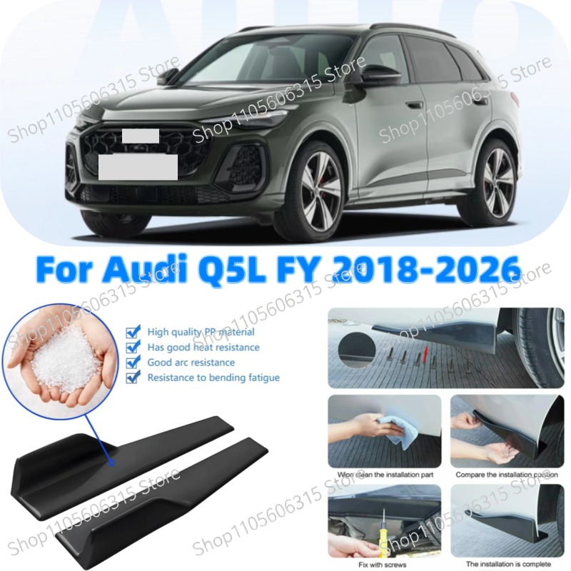 Car Accessories Lipa - 48cm Achterbumper Splitter Schort Spoiler Zijrok
