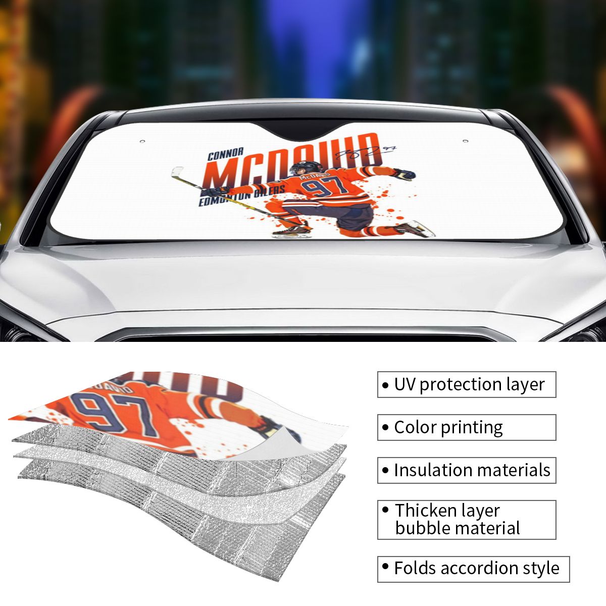 Connor McDavid 97 Voor Edmonto - Car Accessories Edmonton recensie en prijs