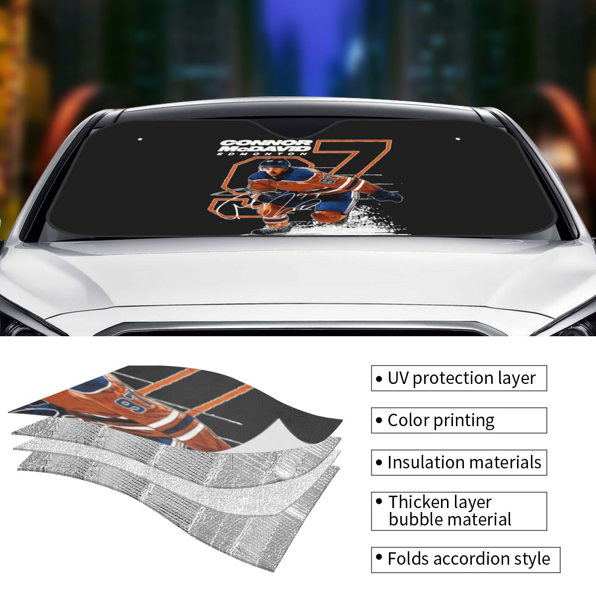 Connor McDavid 97 Voor Edmonto - Car Accessories Edmonton recensie en prijs