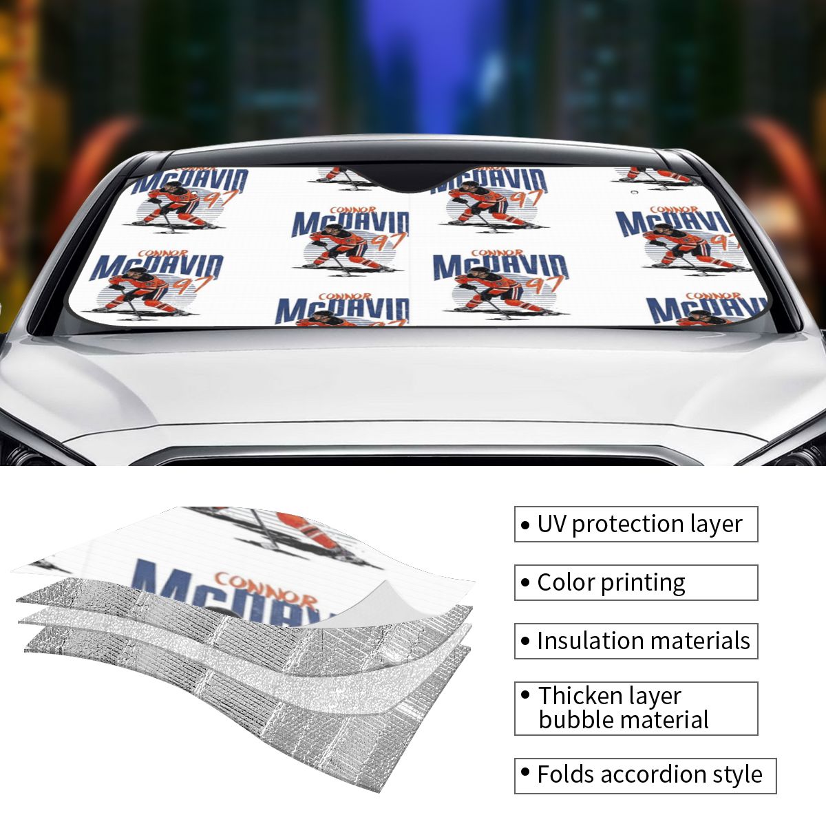 Connor McDavid 97 Voor Edmonto - Car Accessories Edmonton recensie en prijs