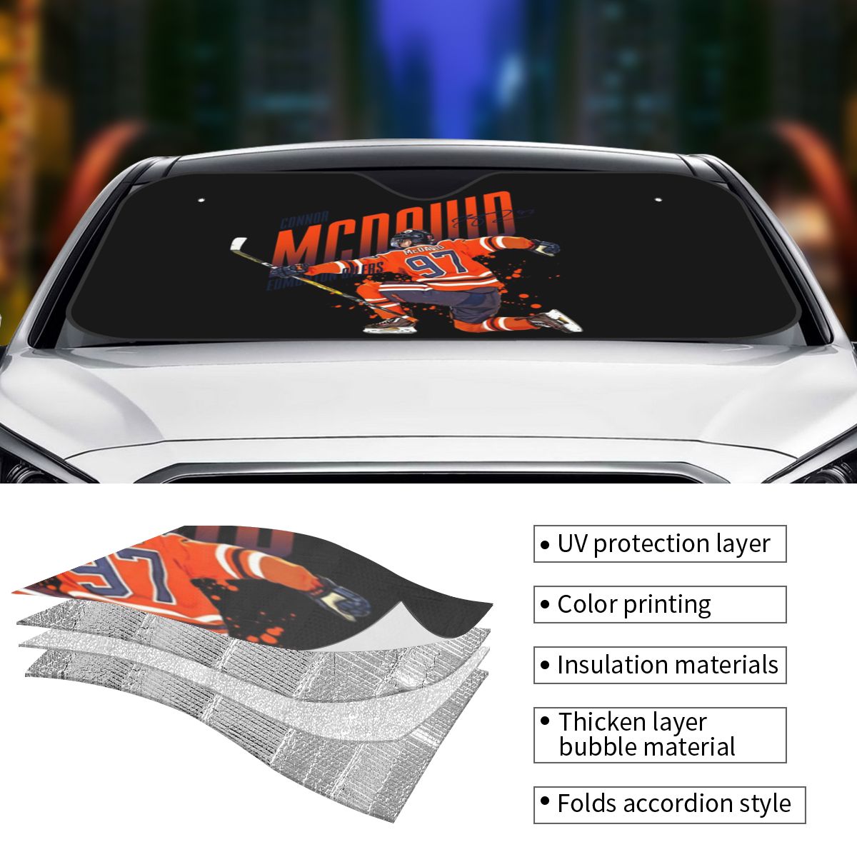 Connor McDavid 97 Voor Edmonto - Car Accessories Edmonton recensie en prijs