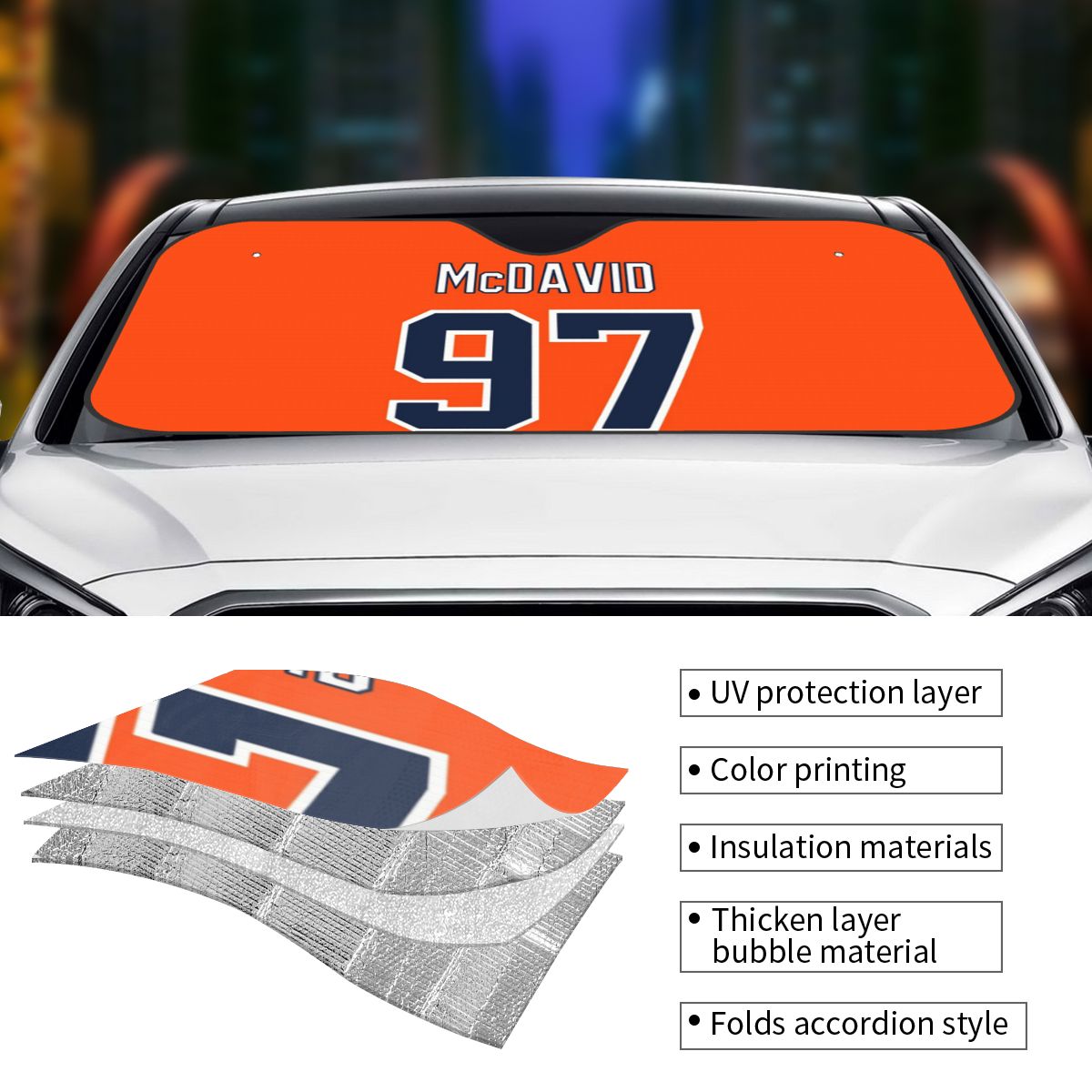 Connor McDavid 97 Voor Edmonto - Car Accessories Edmonton recensie en prijs